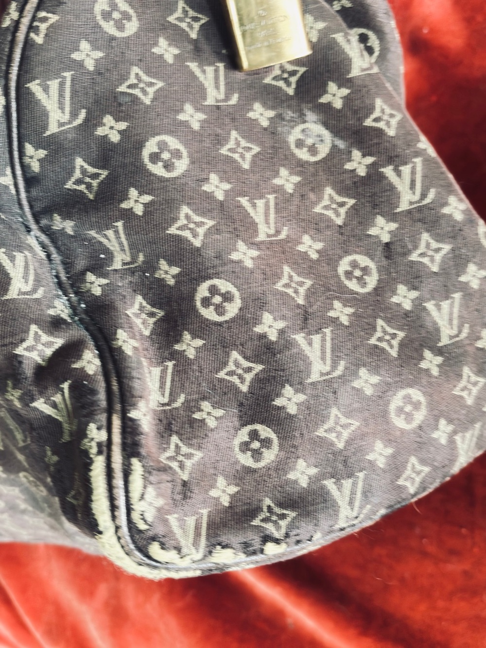 Louis Vuitton Brown Monogram Canvas Satchel with Dark Leather Handles - Picture 7 of 14